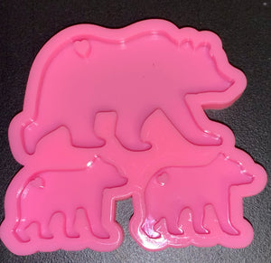 Polar Bear Family - Key Chain Mold